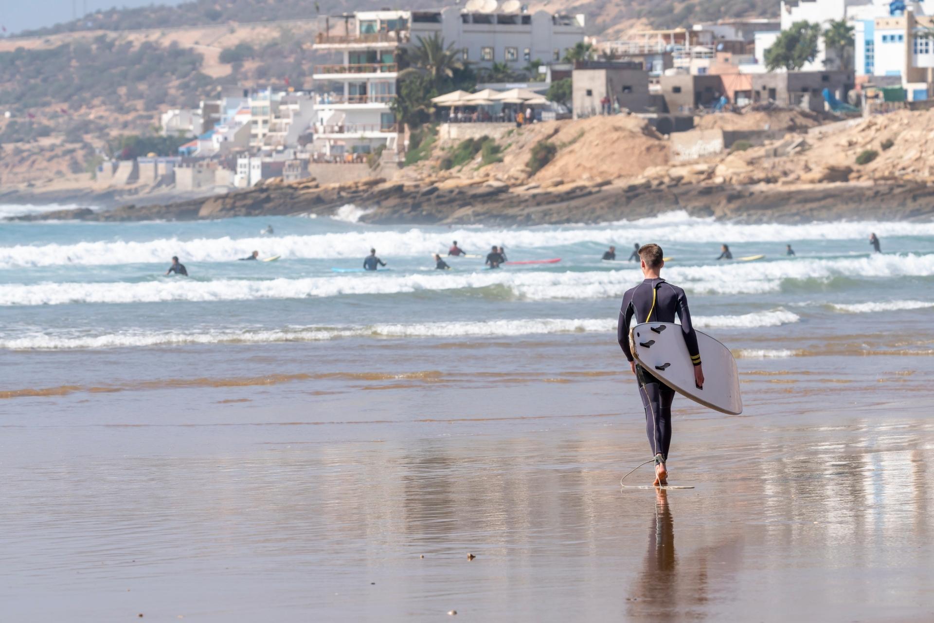 Morocco surfing village